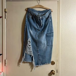 Womens jean skirt size XL